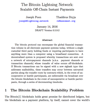 <h3> 
Lightning network Whitepaper</h3><p> <a href="https://lightning.network/lightning-network-paper.pdf" target="_blank">https://lightning.network/lightning-network-paper.pdf</a><br>
<a href="https://lightning.network/" target="_blank">www.lightning.network</a></p>