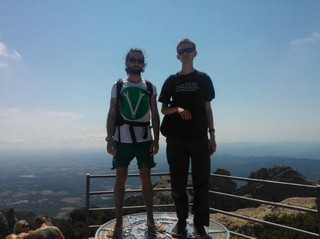 <p>Vitalik and me standing on the top of Montserrat near Calafou, near Barcelona.</p>
Often people asked me in the past: “What do you do with/for Ethereum?”. I always had a hard time answering this. The reason is, that I was kind of involved in Ethereum even before there was a name for it. So let me try to explain my connection to Ethereum a bit…
About a year and a half ago in autumn 2013, I was working as the lead developer with Vitalik Buterin (who later became the initiator of the Ethereum project) on another project with the name ‘Keidom’ (now called ascribe.io). The idea behind Keidom/Ascribe was to develop a custom colored-coin web-wallet for registering and transfering digital art in a secure way, based on the Bitcoin blockchain, with build-in proof-of-existence. We developed a working prototype during September and November 2013.
<p>Source:<br /><a href="https://medium.com/@yanislav/king-of-bitcoin-godfather-of-ethereum-a9af9ecf56d5" target="_blank">medium.com/@yanislav</a></p>