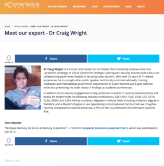 <p>Source:&nbsp;<a href="https://eforensicsmag.com/dr-craig-wright/">https://eforensicsmag.com/dr-craig-wright/</a></p>